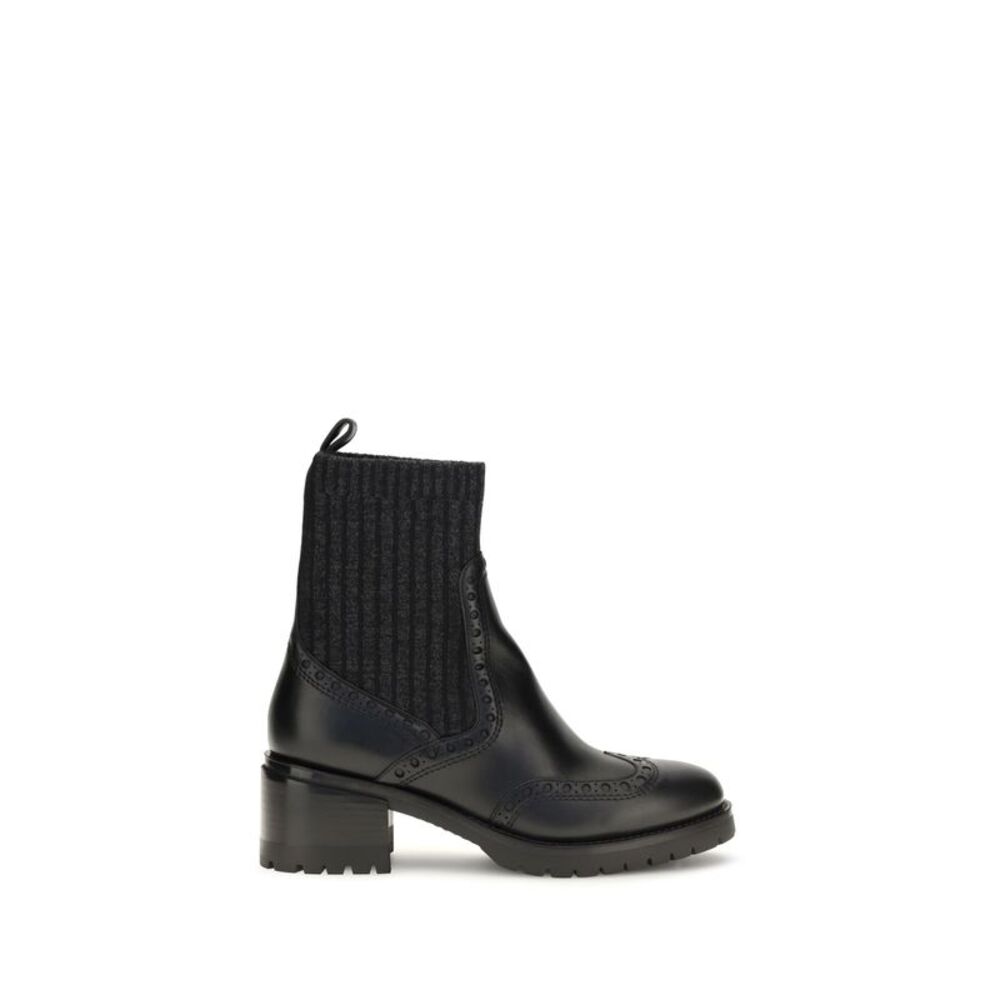 Santoni Women Ferret Leather Boots
